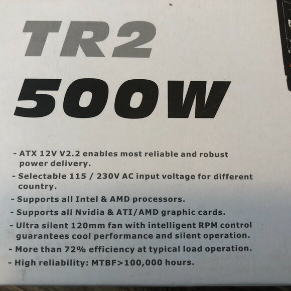Thermaltake TR2 500W ATX 12V 2.2 Power Supply Open Box - Picture 3 of 13